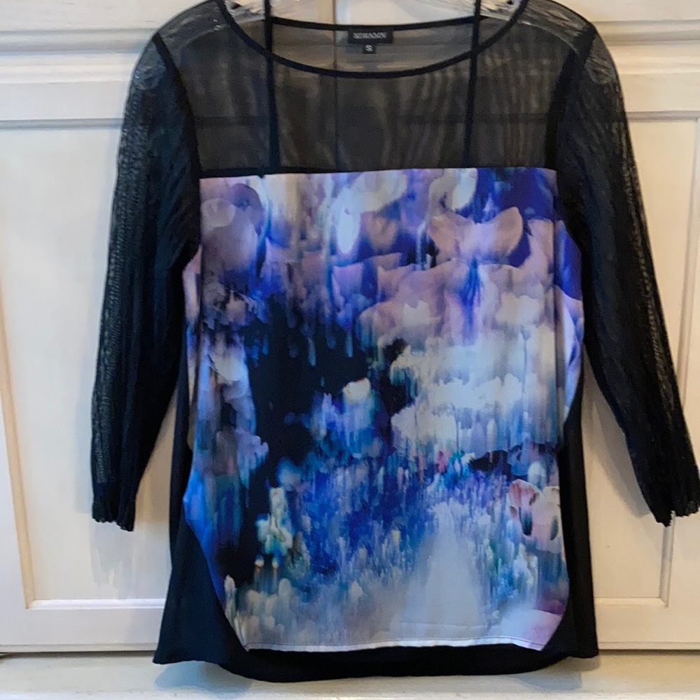 Kamarov blouse with camisole, size S, black